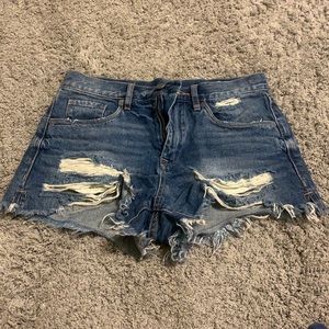BLANK NYC high rise denim shorts
